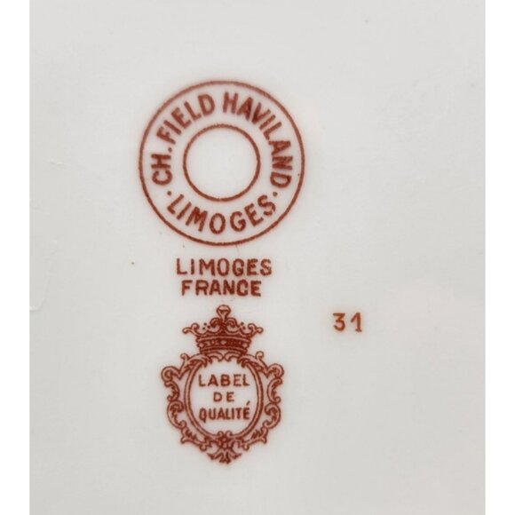 Limoges Charles Field Haviland Pascale 9 1/8" Large Rimmed Soup Bowls Set Of 3 - Picture 7 of 11